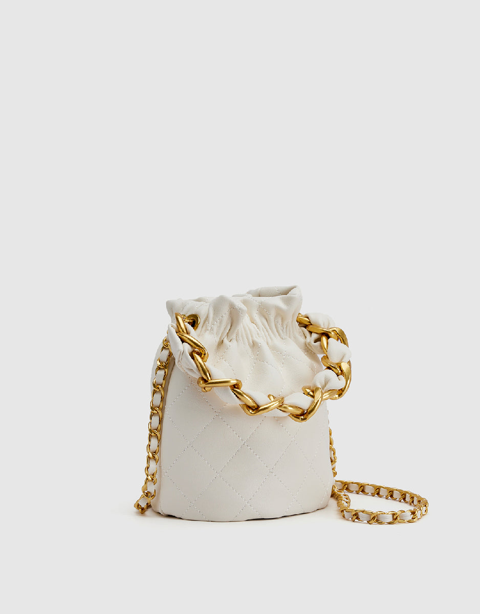 chain-print bucket bag, UhfmrShops