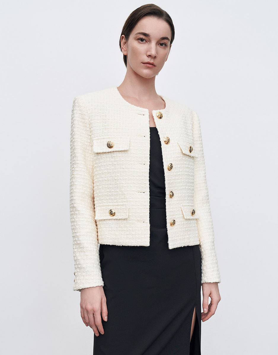 Reversible Textured Tweed Jacket - Ready-to-Wear 1ABQPB