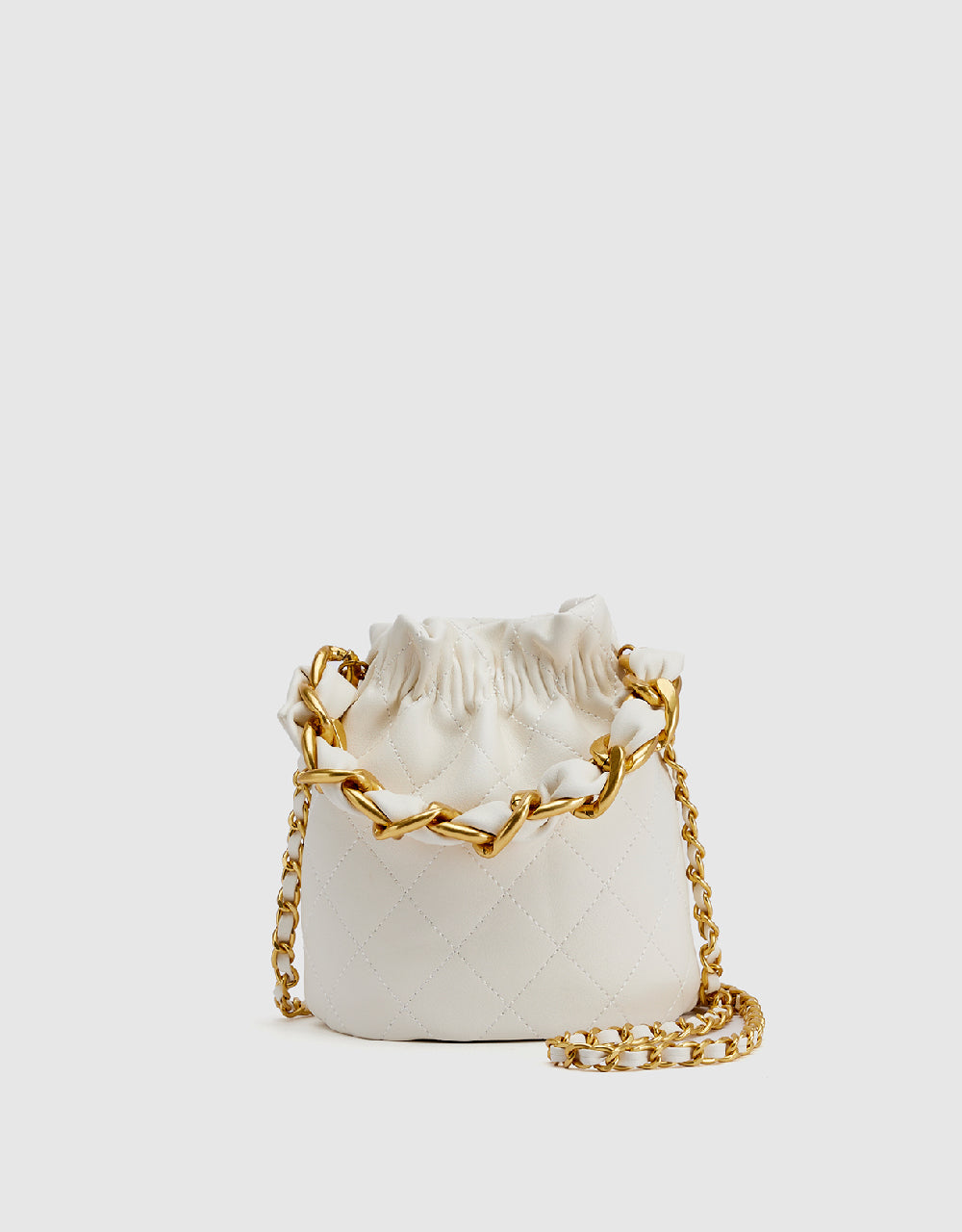 chain-print bucket bag, UhfmrShops