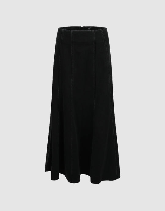 Buy Urban Revivo Midi A-Line Skirt in Black 2024 Online
