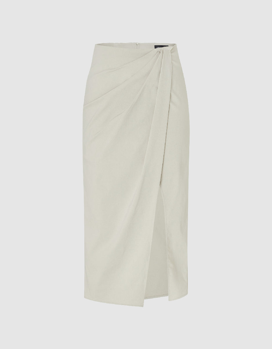 Wrapped Straight Skirt – Urban Revivo