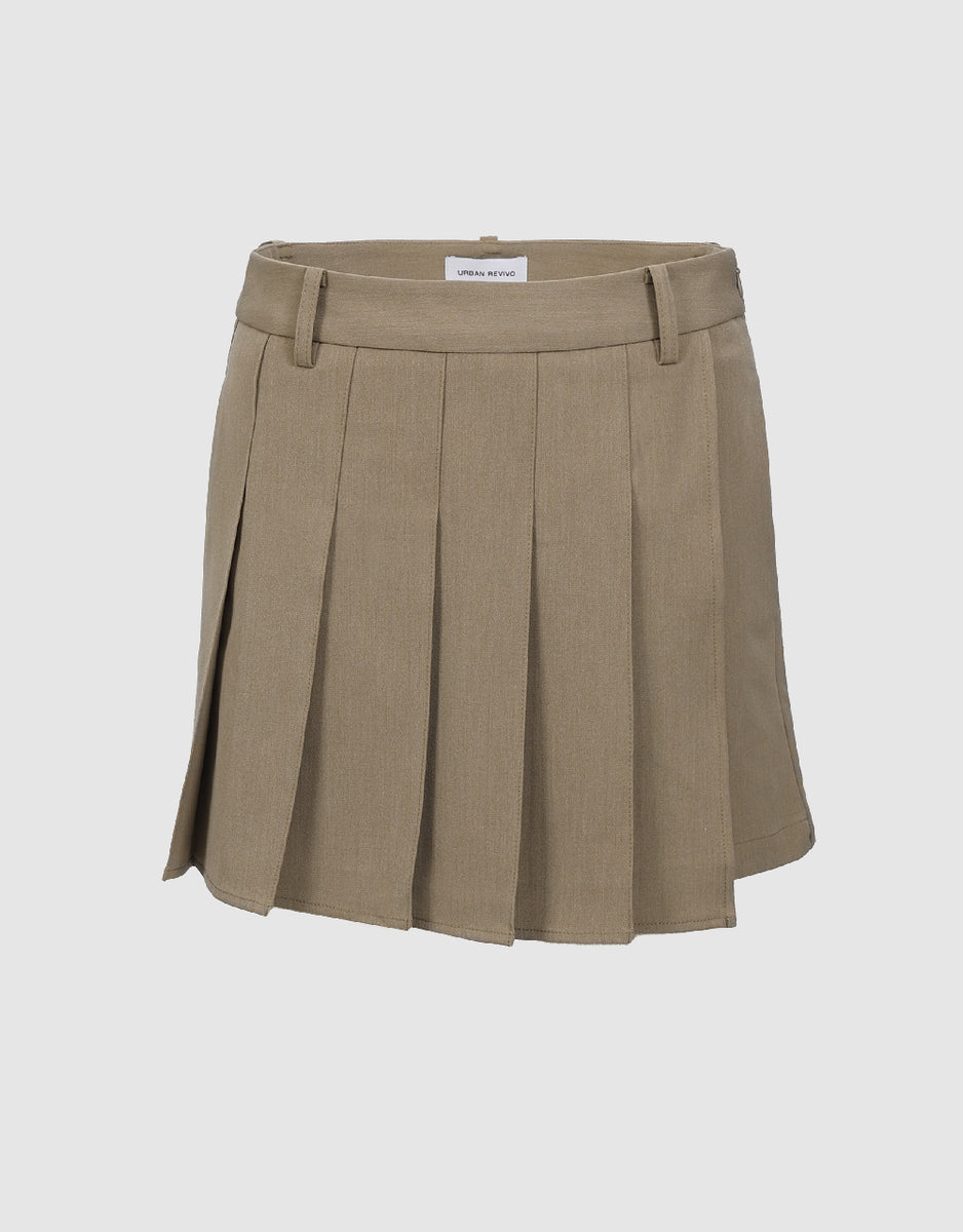 Woven Pleated Skort – Urban Revivo