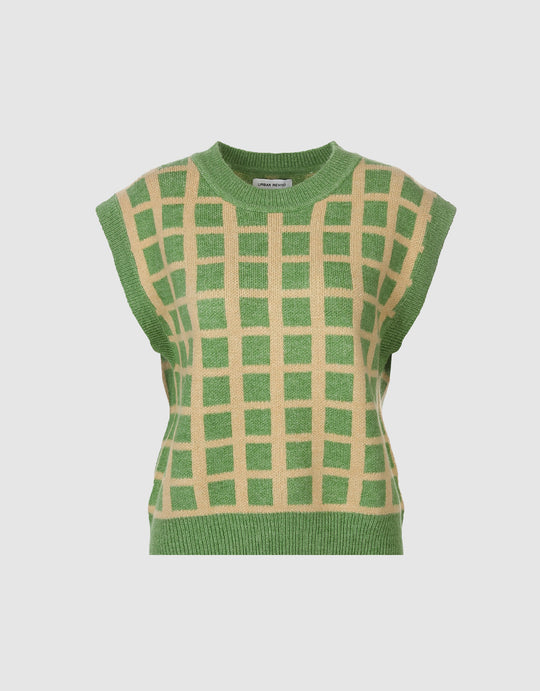 tttmsw 23aw knit vest green-