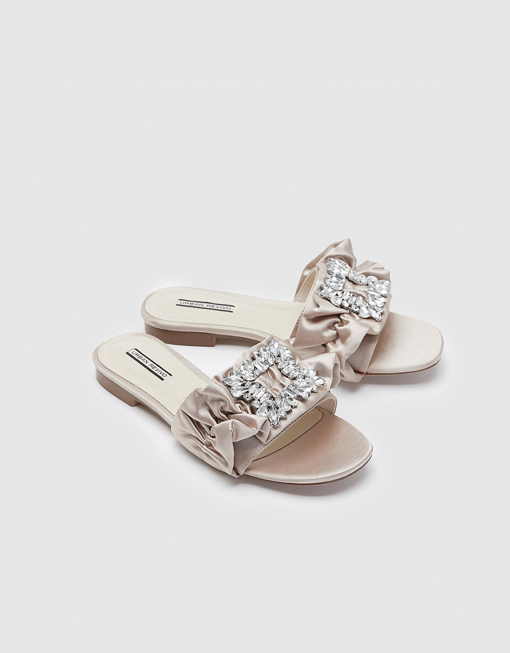 Satin Flat Mules – Urban Revivo