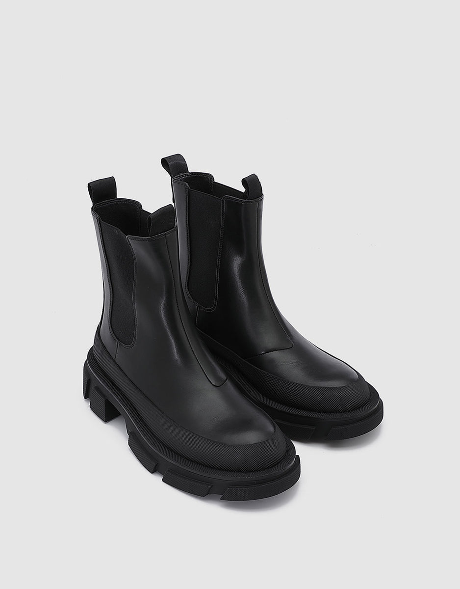 Faux Leather Ankle Boots – Urban Revivo