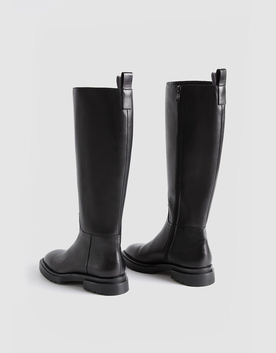 Leather Knee Boots – Urban Revivo