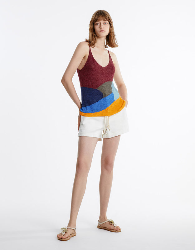 Colorblock Knitted Camisole