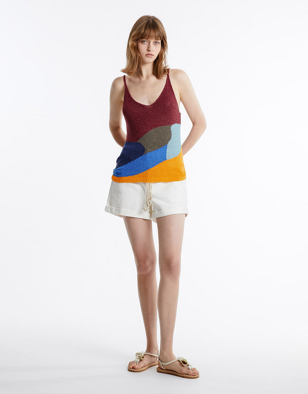 Colorblock Knitted Camisole