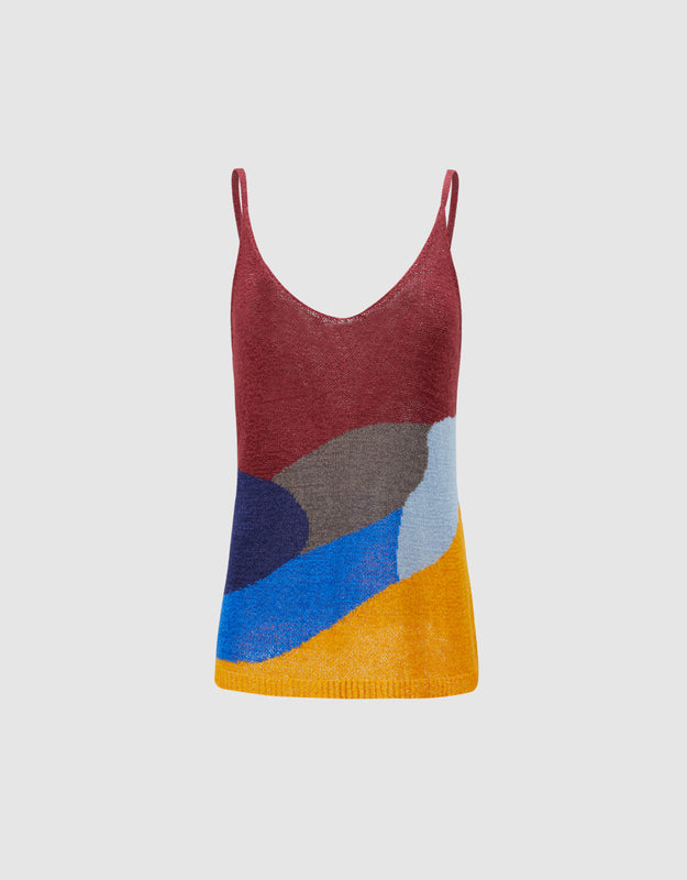 Colorblock Knitted Camisole