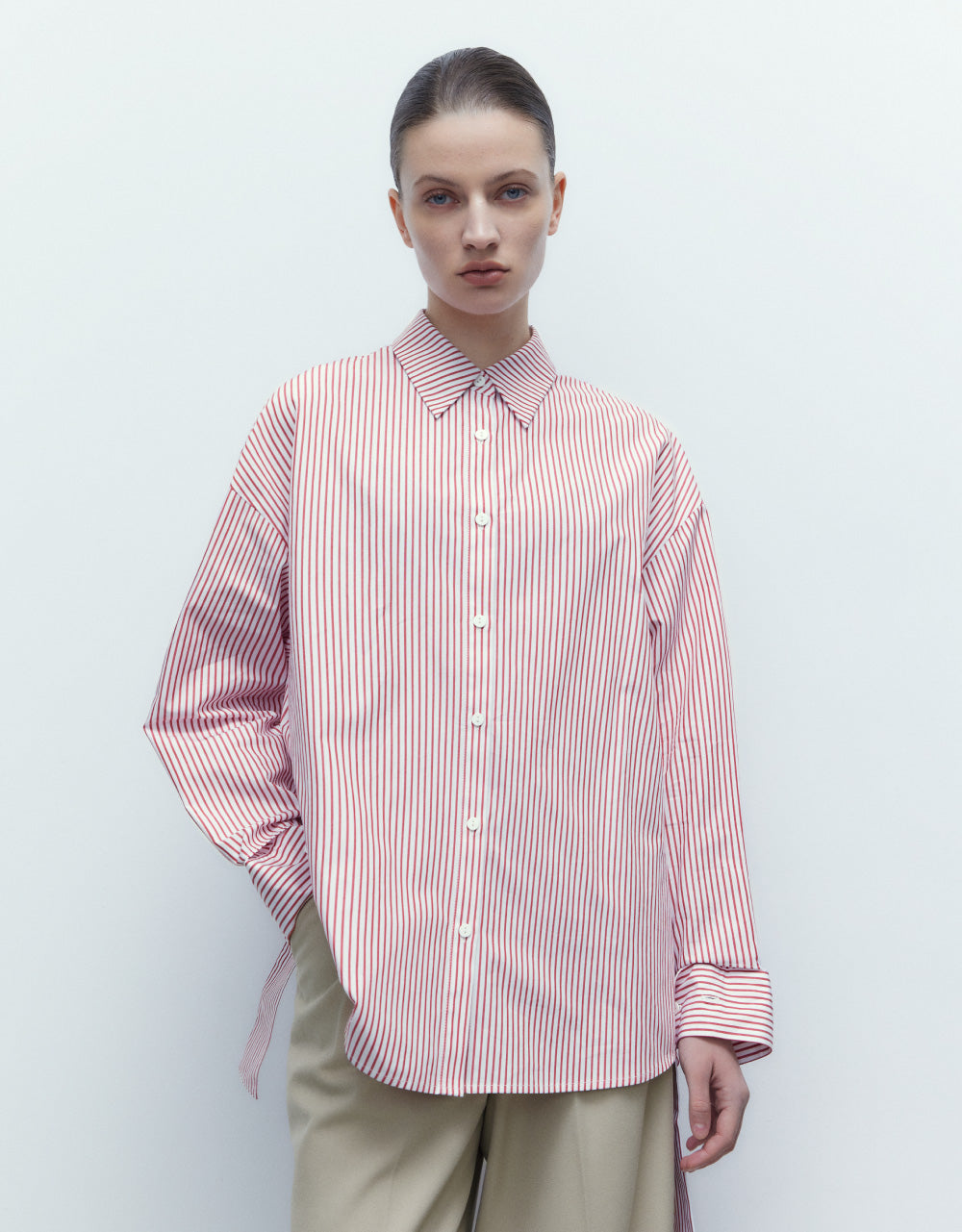 Oversized Striped Shirt – Urban Revivo