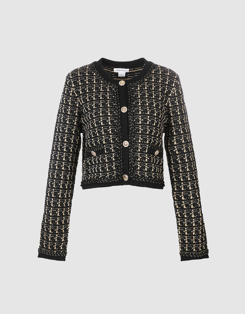 Plaid Tweed Jacket – Urban Revivo