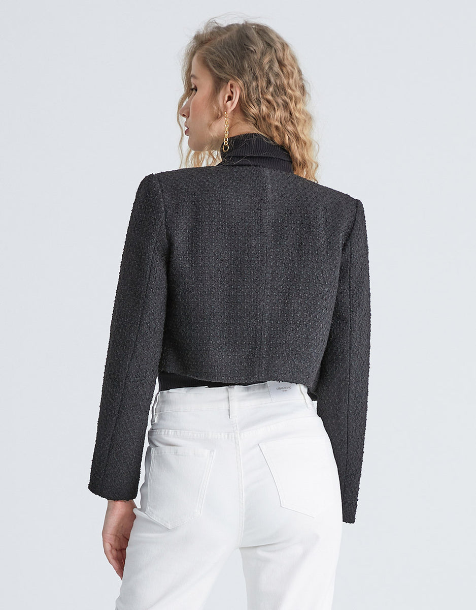 Patch Pocket Tweed Jacket – Urban Revivo