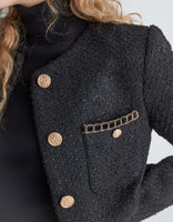 Tweedjacke mit aufgesetzten Taschen