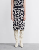 Floral Print Knit Skirt W_Knitted Skirts Urban Revivo Fashion 